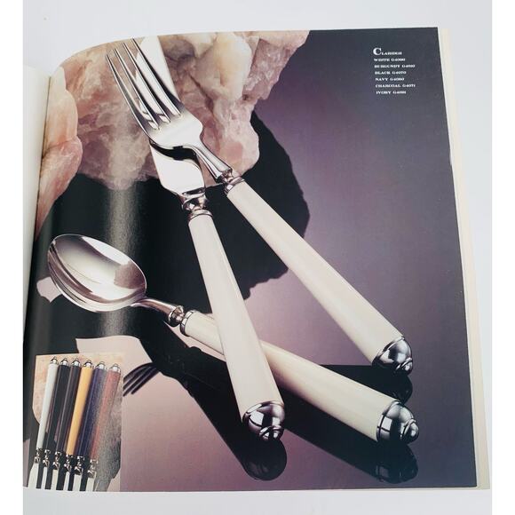 Vintage Mikasa Fine Dining Brochure Photos Illustrations Elegant Designs Flyer - Picture 5 of 6